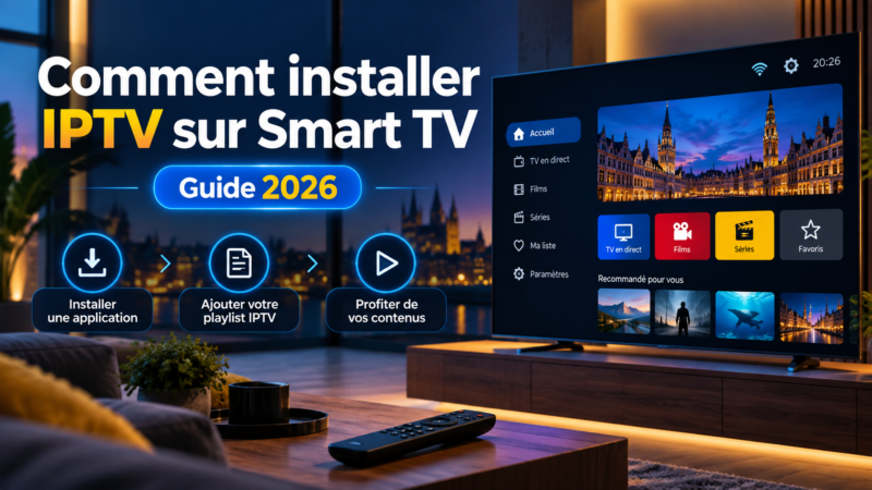 Comment installer IPTV sur Smart TV en Belgique ? Guide 2026